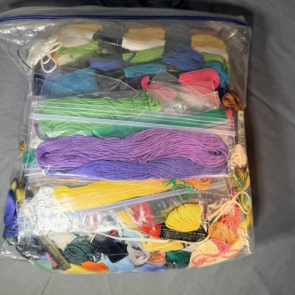Embroidery Floss Thread Lot Various Colors And Brands